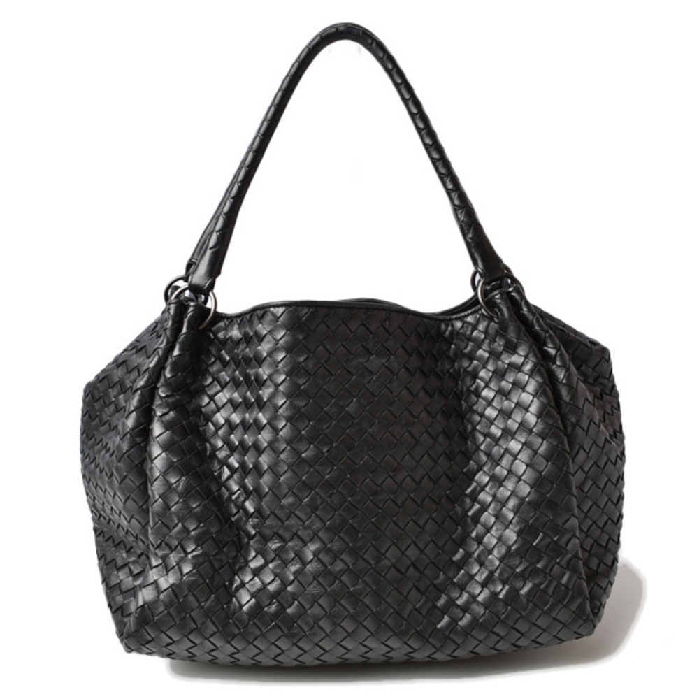 Bottega Veneta Flower Punching Handbag Black